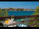 Vakantiehuizen Lucmar - swimming pool and sea view H(8+2) Zatoglav - Riviera Sibenik  - Kroatië  - uitzicht op zee (huis en omgeving)