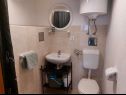 Apartementen Jagoda - next to the sea: A1(4), SA1(2) Baai Donja Krusica (Donje selo) - Eiland Solta  - Studio-appartment - SA1(2): badkamer met toilet