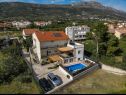 Apartementen Zdene - private pool: A1(6+2), A2(6) Kastel Luksic - Riviera Split  - huis