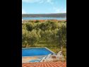 Vakantiehuizen Mare - open pool and pool for children: H(6+4) Kastel Novi - Riviera Split  - Kroatië  - uitzicht op zee (huis en omgeving)