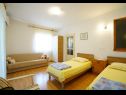 Apartementen Marija - 120 m from the beach : A1(4+1), SA3(2) Podstrana - Riviera Split  - Appartement - A1(4+1): slaapkamer