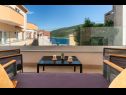 Apartementen Lux 2 - heated pool: A2(4+2), A3(4+2) Marina - Riviera Trogir  - terras