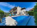 Vakantiehuizen Rafaeli - with pool: H(8) Marina - Riviera Trogir  - Kroatië  - H(8): zwembad
