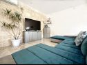 Apartementen Mia - with pool: A1(4) Marina - Riviera Trogir  - Appartement - A1(4): woonkamer