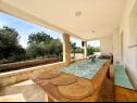 Apartementen Mia - with pool: A1(4) Marina - Riviera Trogir  - Appartement - A1(4): terras