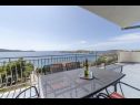 Apartementen Mil - 80m from the sea A1(4+1), A2(2) Sevid - Riviera Trogir  - Appartement - A1(4+1): uitzicht