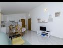 Apartementen Mil - 80m from the sea A1(4+1), A2(2) Sevid - Riviera Trogir  - Appartement - A2(2): keuken en eetkamer