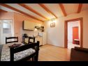 Apartementen en kamers Jare - in old town R1 zelena(2), A2 gornji (2+2) Trogir - Riviera Trogir  - Appartement - A2 gornji (2+2): eetkamer