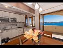 Apartementen Marijan - beautiful view: A1(6) Trogir - Riviera Trogir  - Appartement - A1(6): keuken en eetkamer