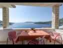 Apartementen Ante - perfect sea view: A1(2+2), A2(2+2) Vinisce - Riviera Trogir  - Appartement - A1(2+2): terras