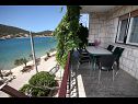 Apartementen Mar - 10m from the sea: A1(5+1), A2(6) Vinisce - Riviera Trogir  - Appartement - A2(6): terras