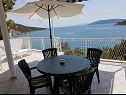 Apartementen Natad - sea view : A1(4) Vinisce - Riviera Trogir  - Appartement - A1(4): terras