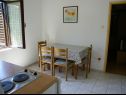Apartementen Fran - 30 m from sea : A1-veliki(5), A2-mali(3) Vinisce - Riviera Trogir  - Appartement - A2-mali(3): keuken en eetkamer