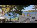 Apartementen Natad - sea view : A1(4) Vinisce - Riviera Trogir  - terras