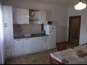 Apartementen Mile - next to the sea A1(2+2), A2(2+2), A3(2+2) Kukljica - Eiland Ugljan  - Appartement - A2(2+2): keuken en eetkamer
