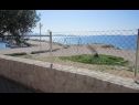 Apartementen Sor - on the beach: SA1(2+1), A1(4+1), A2(2+2), A3(2+2) Bibinje - Riviera Zadar  - uitzicht op zee (huis en omgeving)