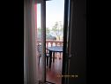 Apartementen Sor - on the beach: SA1(2+1), A1(4+1), A2(2+2), A3(2+2) Bibinje - Riviera Zadar  - Studio-appartment - SA1(2+1): balkon