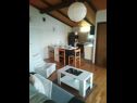 Apartementen Vlatkica - 10 m from beach: A1 Vlatkica(4), A2 Lea(4) Maslenica - Riviera Zadar  - Appartement - A2 Lea(4): keuken en eetkamer
