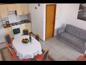 Apartementen Remi - 300 m from sea: A1(4+2), A2(2+2), A3(2+2) Nin - Riviera Zadar  - Appartement - A1(4+2): keuken en eetkamer