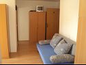 Apartementen Ivan - 300 m from sea: A3(2), A4(2), SA5(2), A6(2) Nin - Riviera Zadar  - Appartement - A4(2): woonkamer
