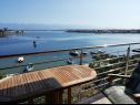Apartementen Ljilja - 10m from the sea with parking: A2(2+2), A3(2+2), A4(12) Nin - Riviera Zadar  - Appartement - A3(2+2): uitzicht vanaf terras