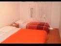 Apartementen Midi - with two apartments: A1(3), A2(3) Petrcane - Riviera Zadar  - Appartement - A1(3): slaapkamer