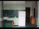 Apartementen Midi - with two apartments: A1(3), A2(3) Petrcane - Riviera Zadar  - Appartement - A2(3): keuken en eetkamer