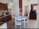 Apartementen Kike - 60 meters from the beach: A1(4+1), A2(4+1), A3(4+1), SA1(2) Petrcane - Riviera Zadar  - Appartement - A2(4+1): keuken en eetkamer