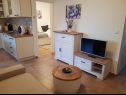 Apartementen Kike - 60 meters from the beach: A1(4+1), A2(4+1), A3(4+1), SA1(2) Petrcane - Riviera Zadar  - Appartement - A3(4+1): woonkamer