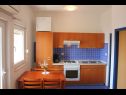 Apartementen Ante - 50m from the sea: A1 plavi(2+2), A2 zuti(2+2) Posedarje - Riviera Zadar  - Appartement - A1 plavi(2+2): keuken en eetkamer