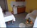 Apartementen Mediteran - private parking: A1(2+1) Privlaka - Riviera Zadar  - Appartement - A1(2+1): keuken en eetkamer