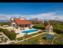 Vakantiehuizen Oasis Village Villa - heated pool : H(6+2) Privlaka - Riviera Zadar  - Kroatië  - H(6+2): huis