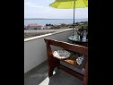 Apartementen Markas - pet friendly: A1 Bella vista 1 (4+1), A2 - Bella vista 2 (2+2) Rtina - Riviera Zadar  - Appartement - A2 - Bella vista 2 (2+2): uitzicht vanaf terras