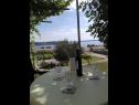 Apartementen JoPek - sea view; SA1(2+1) Rtina - Riviera Zadar  - Studio-appartment - SA1(2+1): uitzicht vanaf terras (huis en omgeving)