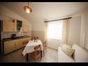 Apartementen Ivan Z - 10 m from sea: A3(2), A4(2) Seline - Riviera Zadar  - Appartement - A4(2): keuken en eetkamer