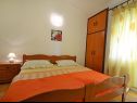 Apartementen Velebit - 130m to the beach: A1(5+1), A2(7) Starigrad-Paklenica - Riviera Zadar  - Appartement - A2(7): slaapkamer