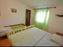 Apartementen Velebit - 130m to the beach: A1(5+1), A2(7) Starigrad-Paklenica - Riviera Zadar  - Appartement - A2(7): slaapkamer