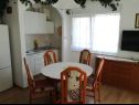 Apartementen Let - 5 m from sea : A1(4), A4(4) Sukosan - Riviera Zadar  - Appartement - A4(4): keuken en eetkamer