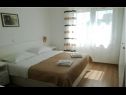 Apartementen Let - 5 m from sea : A1(4), A4(4) Sukosan - Riviera Zadar  - Appartement - A4(4): slaapkamer