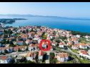 Apartementen Ivan Z2 - 250 m from beach: A2(4) Zadar - Riviera Zadar  - huis