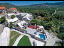 Vakantiehuizen Mari 1 - with pool: H(6+1) Donji Humac - Eiland Brac  - Kroatië  - vegetatie (huis en omgeving)
