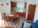 Apartementen Fran - 20m from the sea: A1(6+2) Postira - Eiland Brac  - Appartement - A1(6+2): keuken en eetkamer