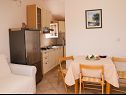 Apartementen Jela - 50 m from pebble beach: A1-Ana (4), A2-Marija (4) Postira - Eiland Brac  - Appartement - A2-Marija (4): eetkamer