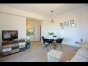 Apartementen Mika - 150m from the sea A1(6), A2(4) Postira - Eiland Brac  - Appartement - A2(4): woonkamer