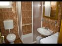 Apartementen Nikša - 10 m from beach: A1 Narancasti(5), A2 Zeleni(3) Postira - Eiland Brac  - Appartement - A1 Narancasti(5): badkamer met toilet