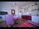 Apartementen Pavo - 80 m from beach: A1(5) Postira - Eiland Brac  - Appartement - A1(5): keuken en eetkamer