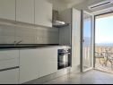 Apartementen Marina - with sea view: A1-plavi (2), A2-žuti(2) Postira - Eiland Brac  - Appartement - A1-plavi (2): keuken