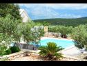 Vakantiehuizen Tonka - with pool; H(4+2) Pucisca - Eiland Brac  - Kroatië  - zwembad (huis en omgeving)