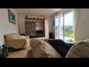 Apartementen Marin - amazing sea view: A1(4+1), A2(4+1), A3(4+1) Splitska - Eiland Brac  - Appartement - A1(4+1): woonkamer