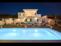 Vakantiehuizen Margita - luxury with private pool: H(6) Splitska - Eiland Brac  - Kroatië  - zwembad